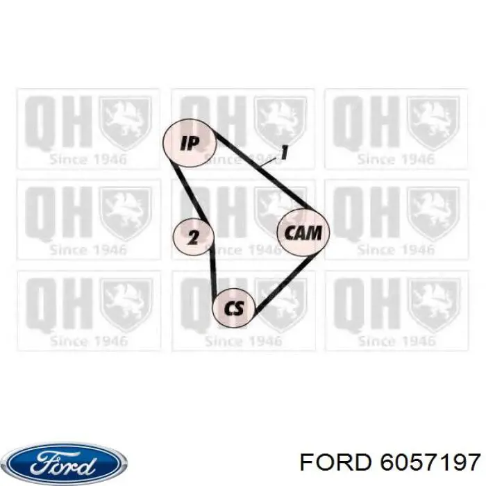 Купить 6057197 Ford Ремень газораспределительного механизма