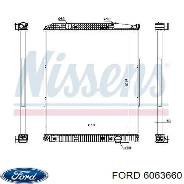 6063660 Ford фонарь подсветки заднего номерного знака