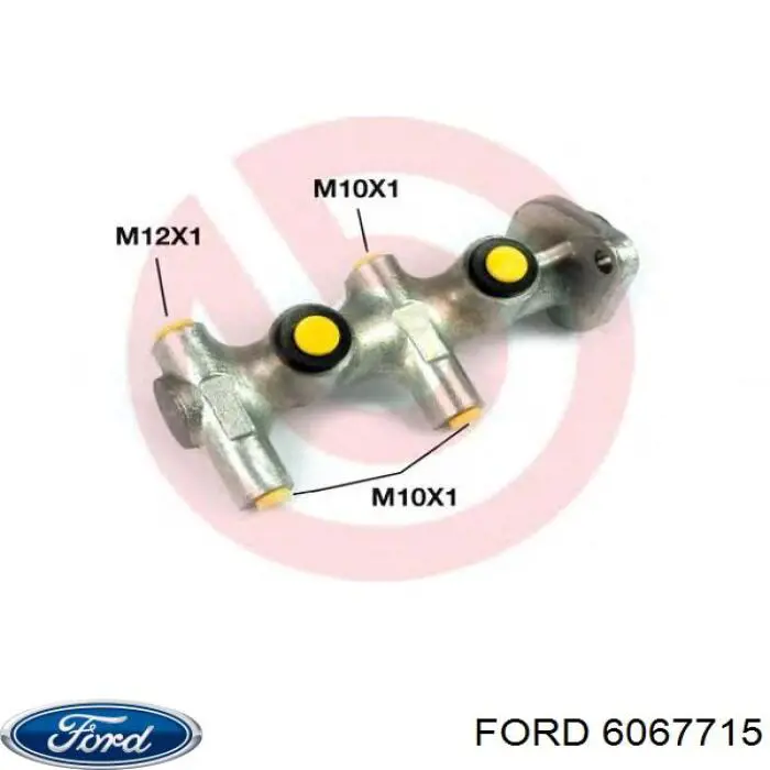 Цилиндр главный тормоза (гидротормозов) Ford 6067715 цена, от 12.67 USD
