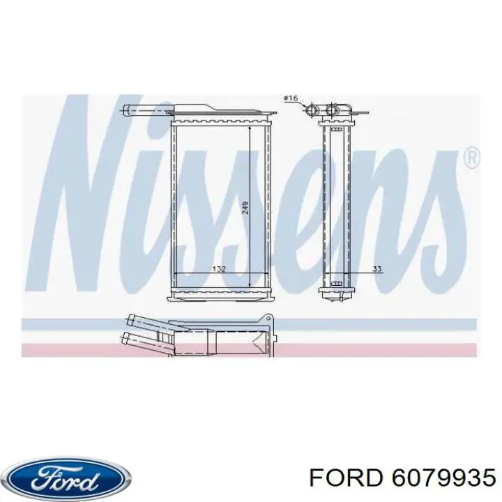 Радиатор печки (отопителя) Ford 6079935 цена, от 28.21 USD