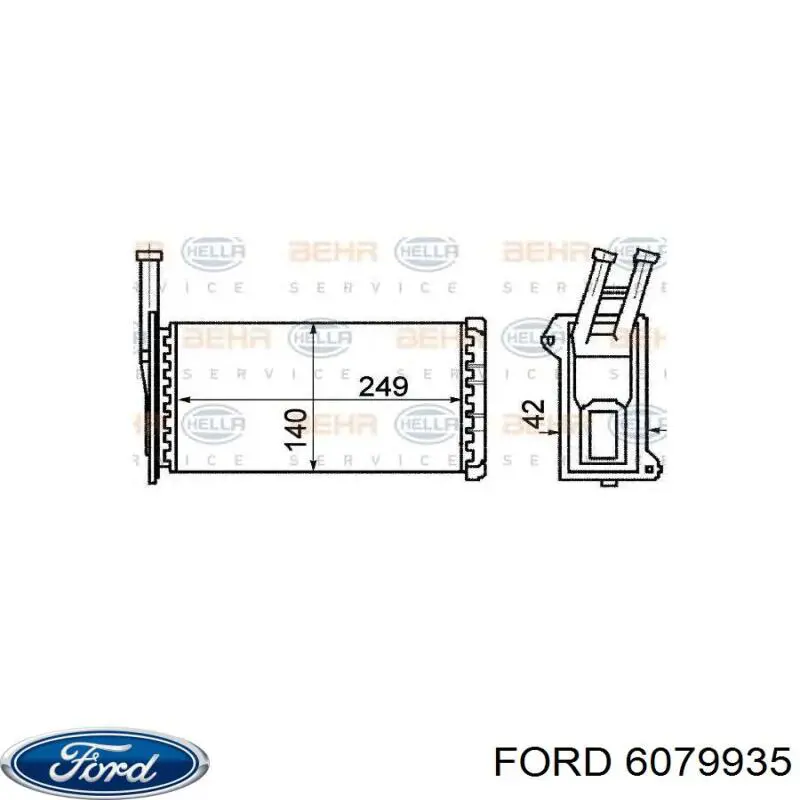 Радиатор отопителя Ford 6079935