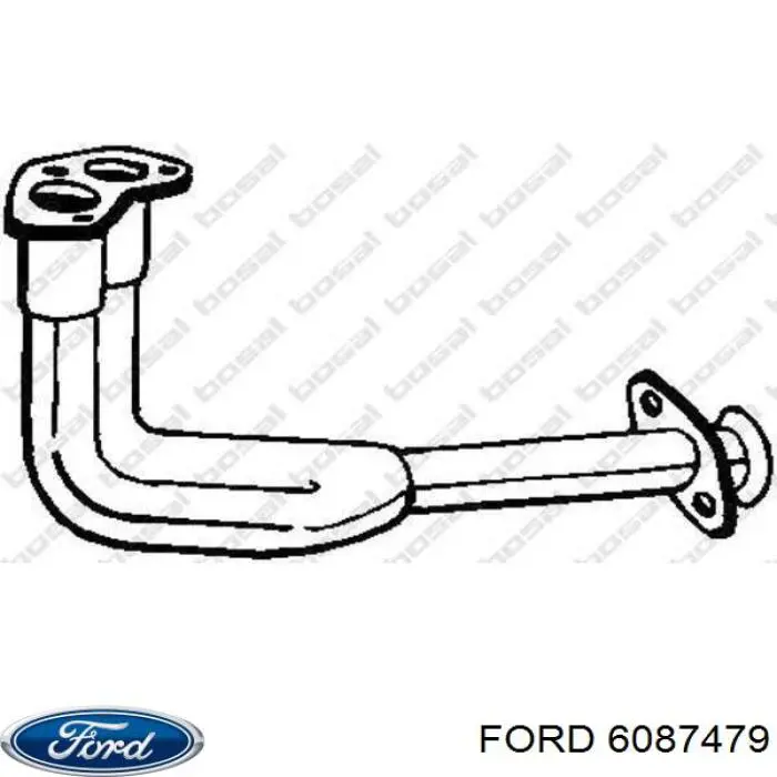 Купить 6087479 Ford Приёмная труба