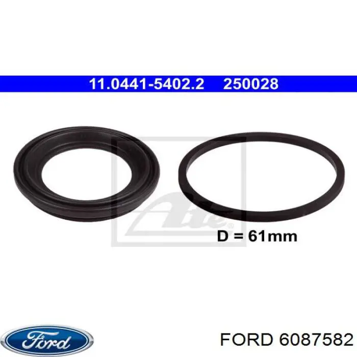 6087582 Ford ремкомплект суппорта тормозного переднего