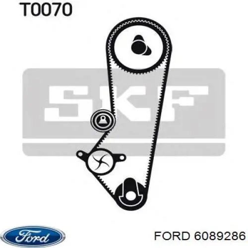 6089286 Ford ролик грм
