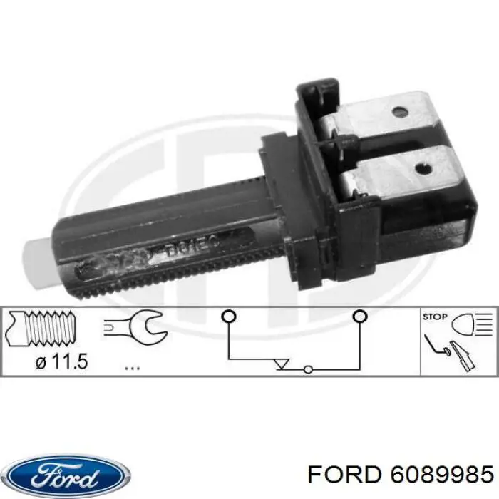 Лягушка тормоза Ford 6089985