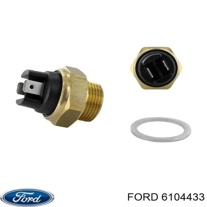 6104433 Ford датчик температуры охлаждающей жидкости (включения вентилятора радиатора)
