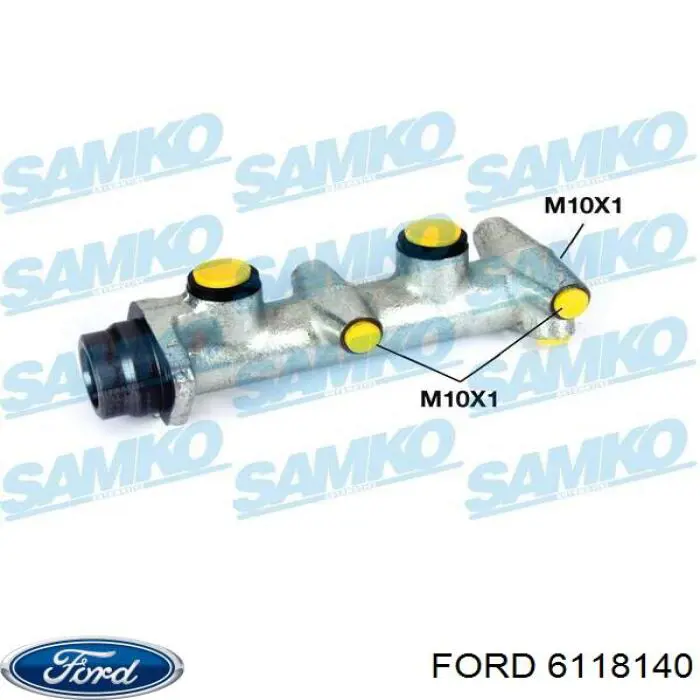 Купить 6118140 Ford Главный тормозной цилиндр