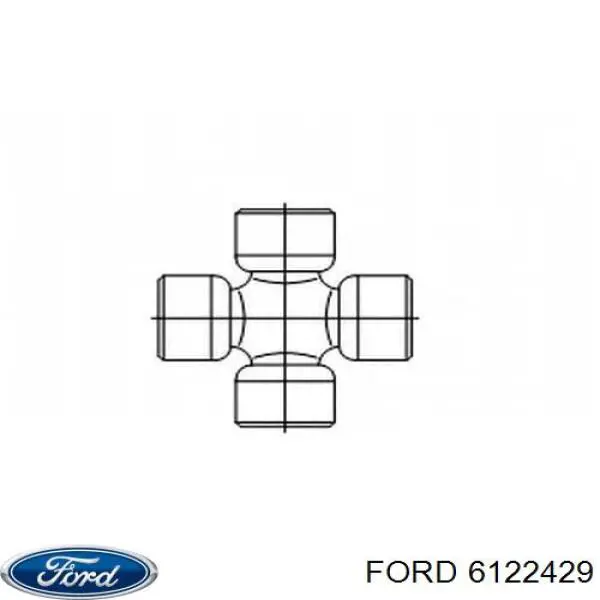 6122429 Ford cruzeta da junta universal traseira