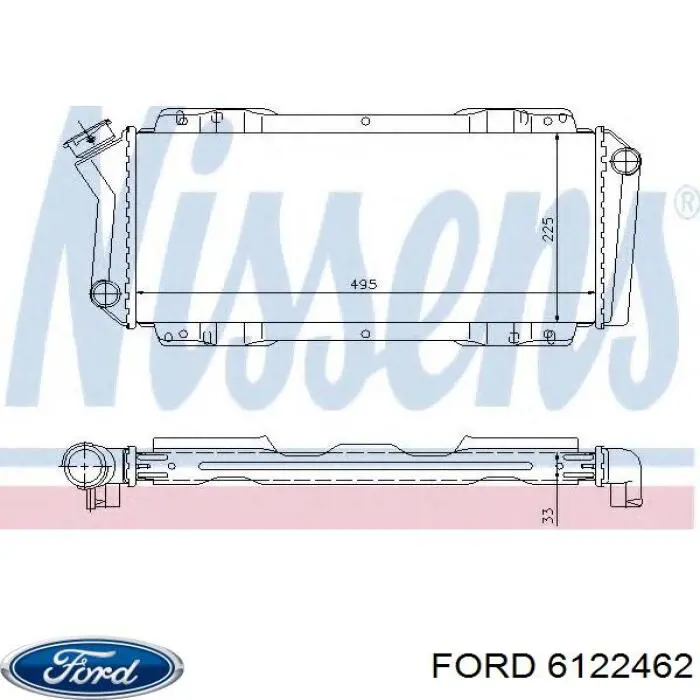 6122462 Ford Радиатор основной