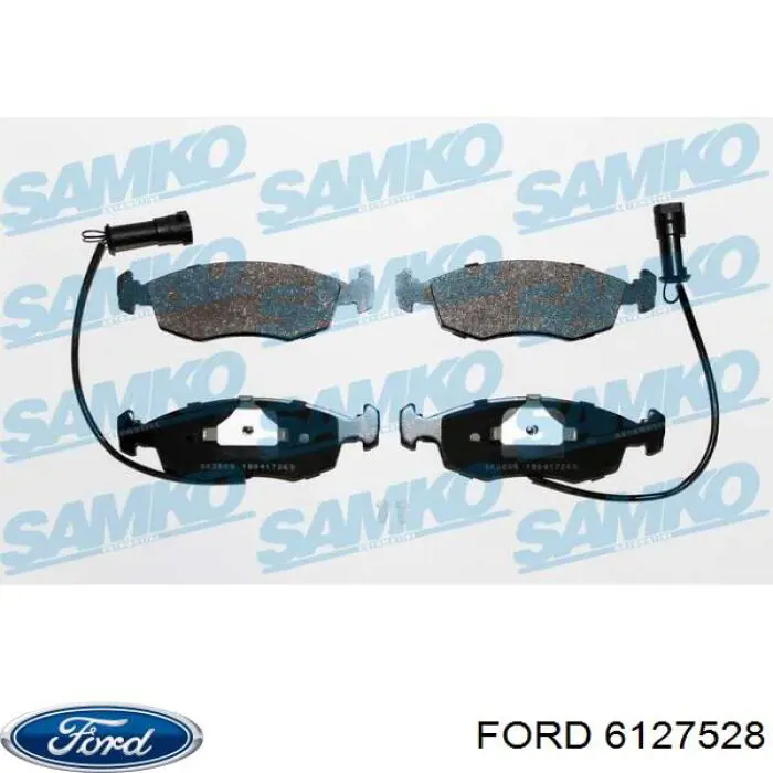 Передние тормозные колодки 6127528 Ford