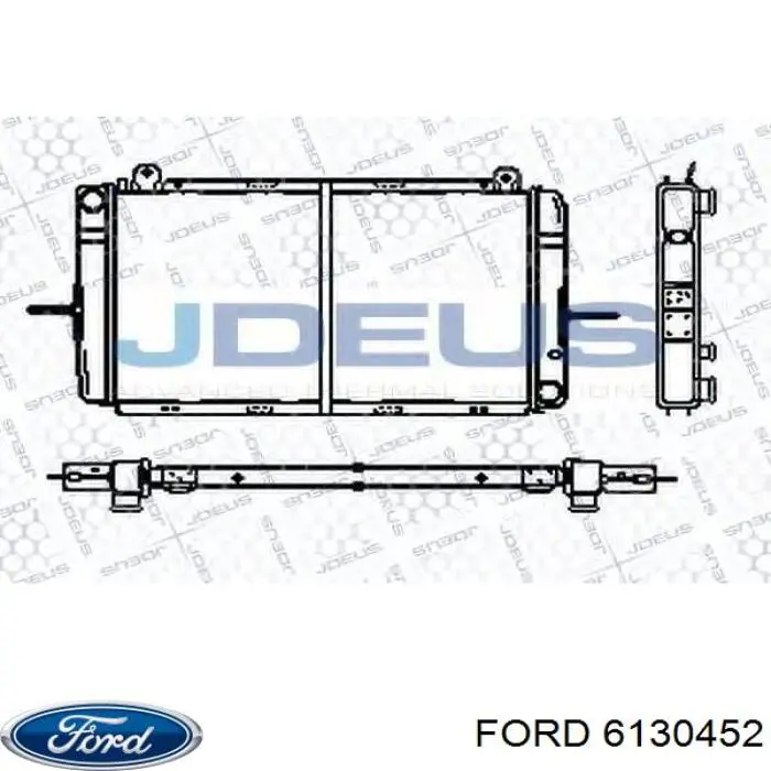 Радиатор охлаждения двигателя Ford 6130452 цена, от 139.35 USD