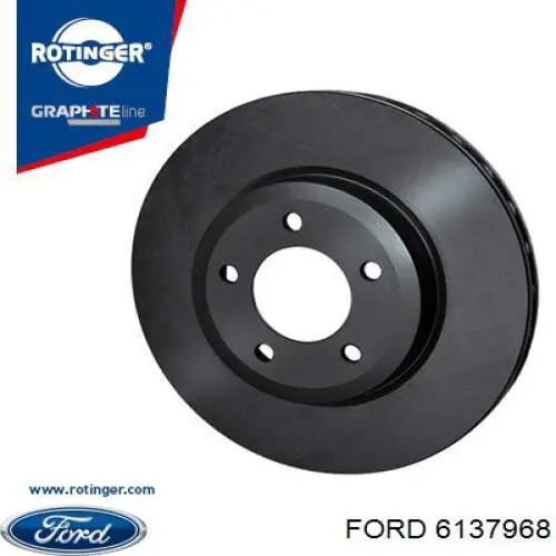 6137968 Ford диск тормозной передний