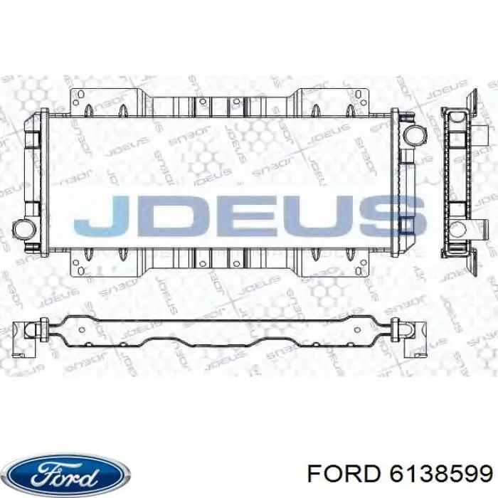 Купить 6138599 Ford Радиатор водяной