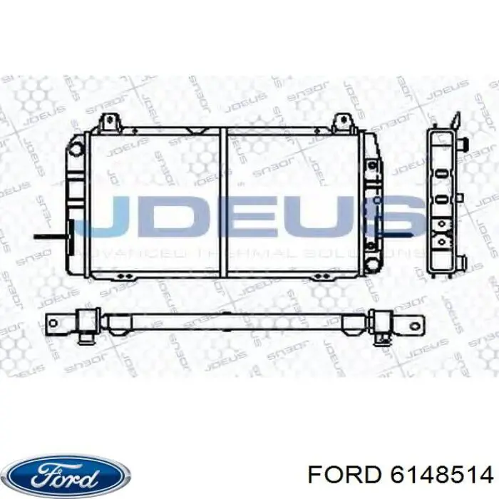 6148514 Ford Радиатор основной