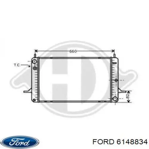 Купить 6148834 Ford Радиатор водяной