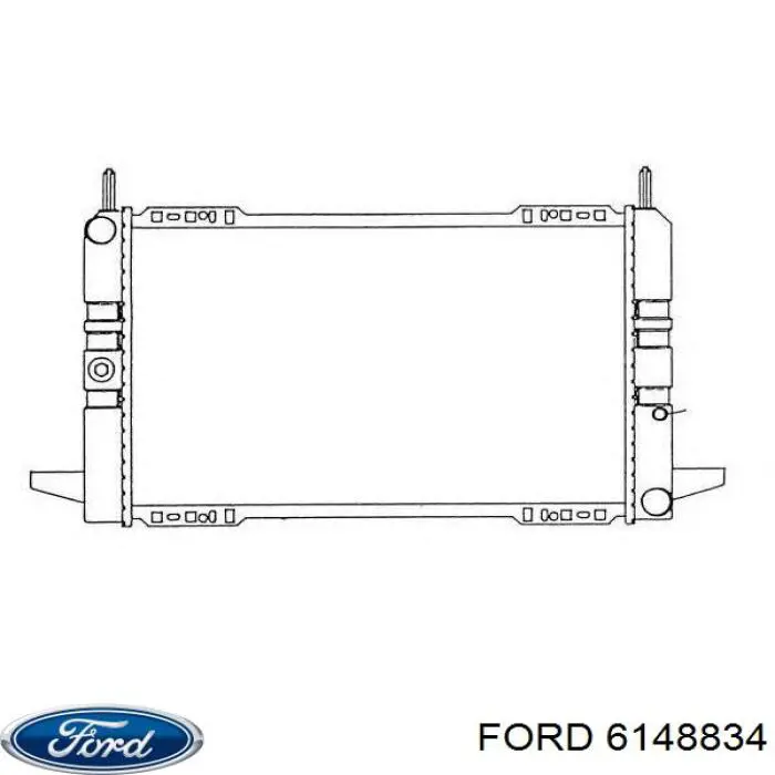 6148834 Ford Радиатор основной