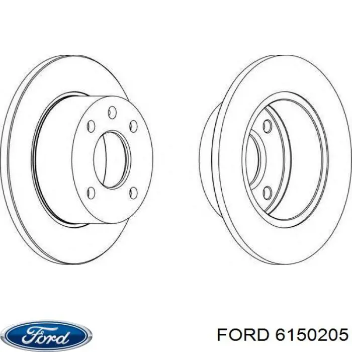 Купить 6150205 Ford Ротор тормозной