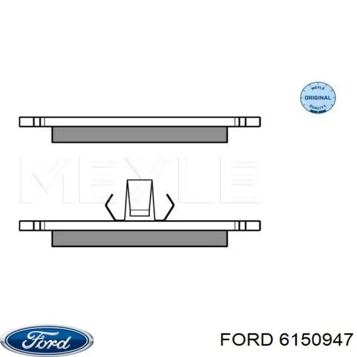 Купить 6150947 Ford Колодки тормозные