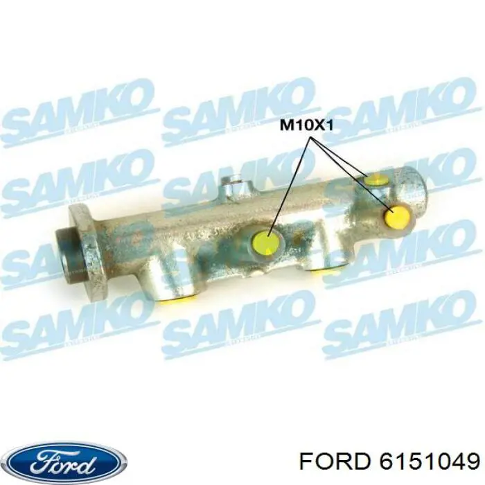 Цилиндр главный тормоза (гидротормозов) Ford 6151049 цена, от 42.84 USD
