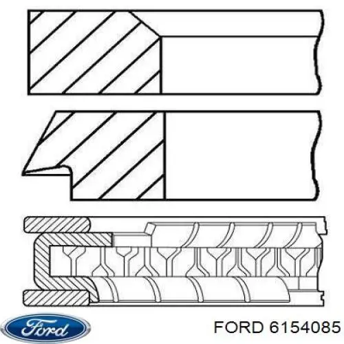 Кольца поршневые Ford Scorpio II GFR, GGR (Форд Скорпио)