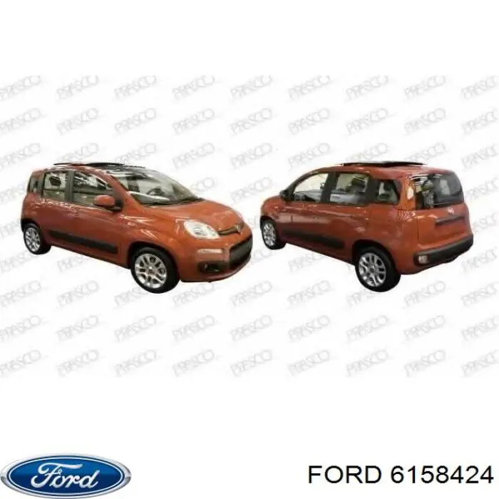 Шланг тормозной передний правый 6158424 Ford