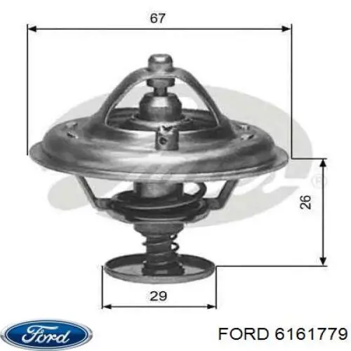 Кольца поршневые STD на 1 цилиндр Ford 6161779 цена, от 22.13 USD