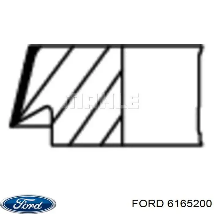 Кольца поршневые STD на 1 цилиндр Ford 6165200 цена, от 13.91 USD