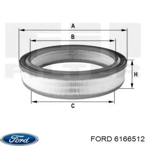 Купить 6166512 Ford Автомобильный фильтр воздуха