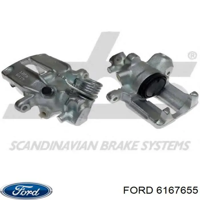 6167655 Ford Тормозной суппорт задний левый