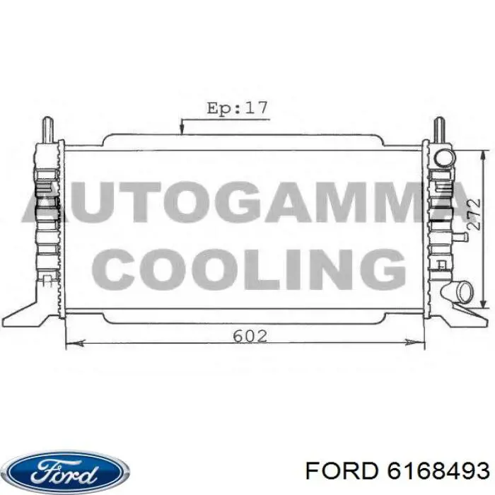 Радиатор охлаждения двигателя Polcar 320408A3 цена, от 28.30 USD