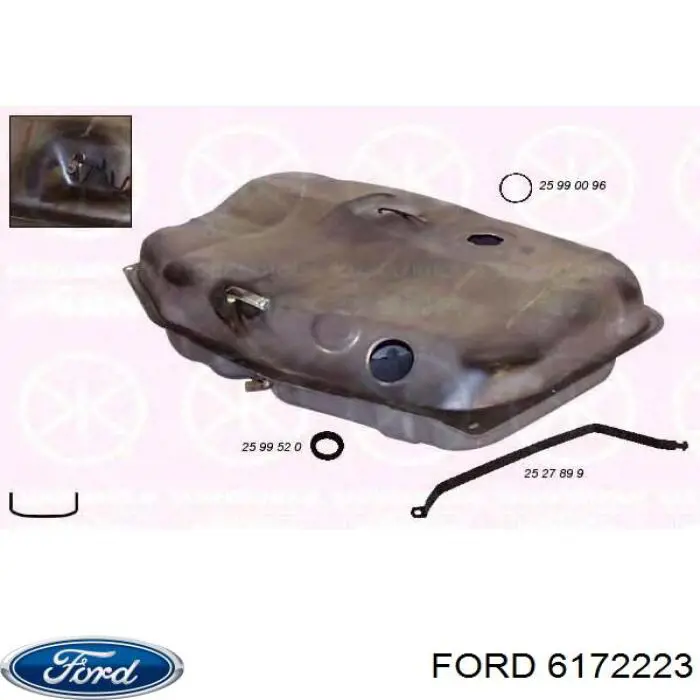 Топливный бак 6172223 Ford