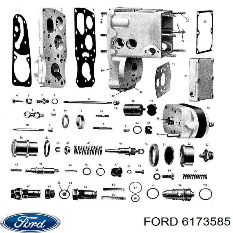 Шайба регулировочная Ford 6173585 цена, от 2.11 USD