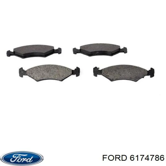 Передние тормозные колодки 6174786 Ford