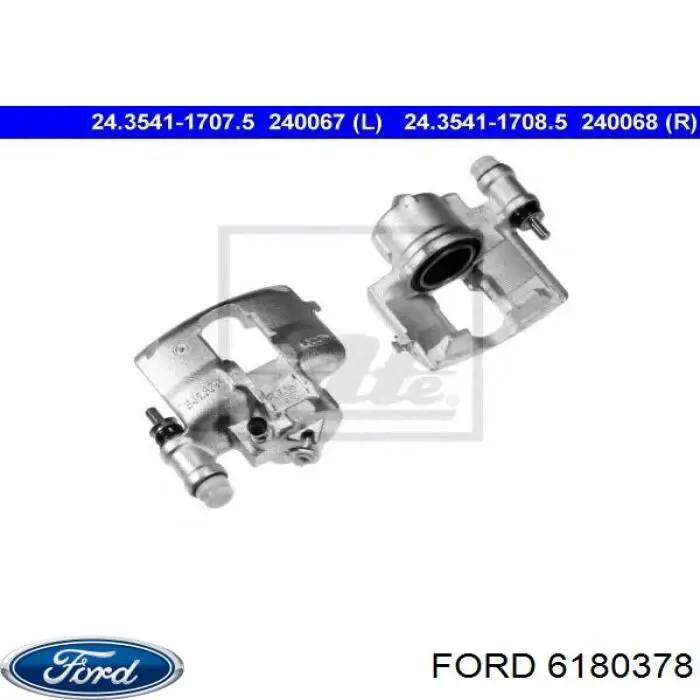 6180378 Ford суппорт тормозной передний правый