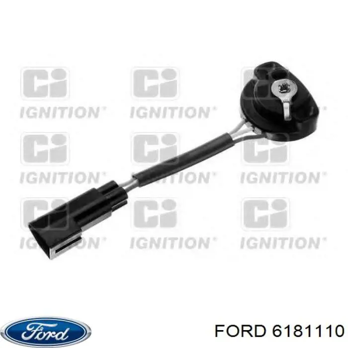 Датчик положения дроссельной заслонки (потенциометр) Ford 6181110