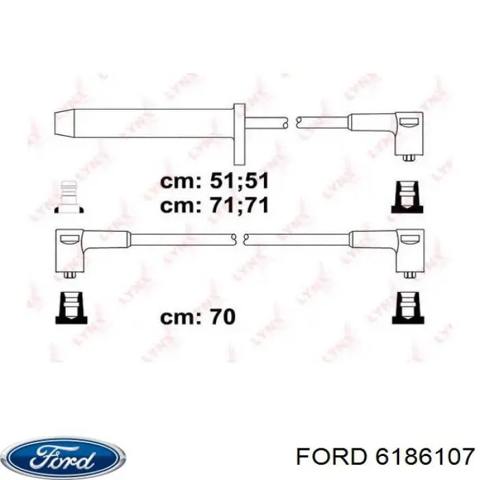 Провода зажигания Ford 6186107 цена, от 41.38 USD