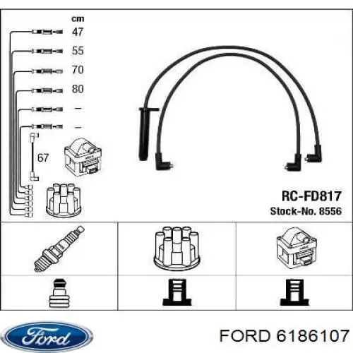 Купить 6186107 Ford Провода высокого напряжения