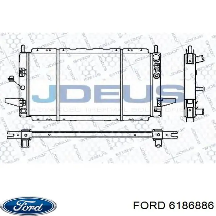 Купить 6186886 Ford Радиатор водяной