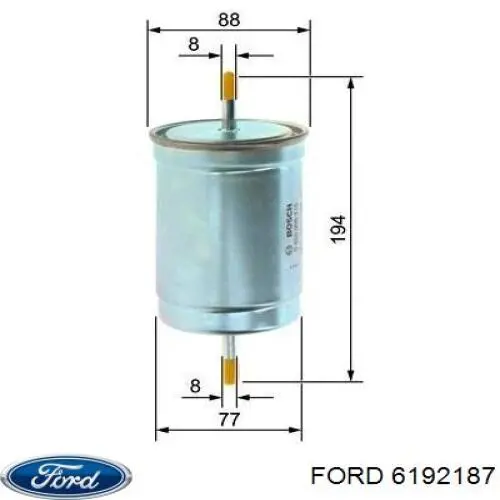Купить 6192187 Ford Фильтр-отстойник топлива грубой очистки