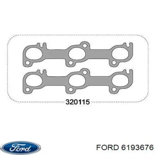 Купить 6193676 Ford Прокладка коллектора