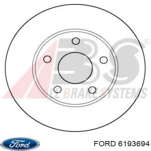 Передние тормозные диски 6193694 Ford