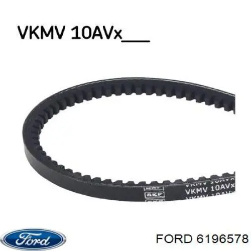 Клиновый ремень Ford 6196578 цена, от 23.44 USD