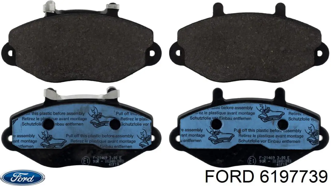 6197739 Ford колодки тормозные передние дисковые