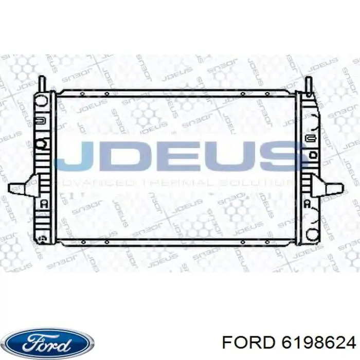 Купить 6198624 Ford Радиатор водяной