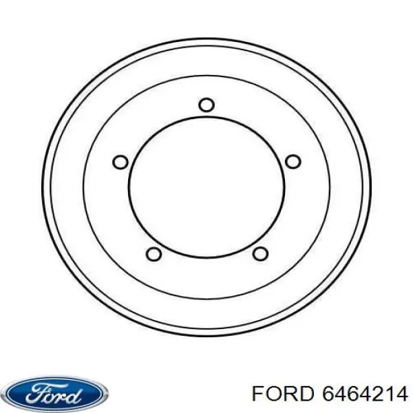 Тормозной барабан 6464214 Ford