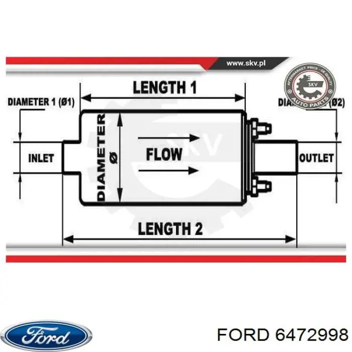 Купить 6472998 Ford Задний бампер