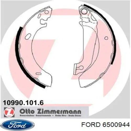 Барабанные колодки Ford 6500944