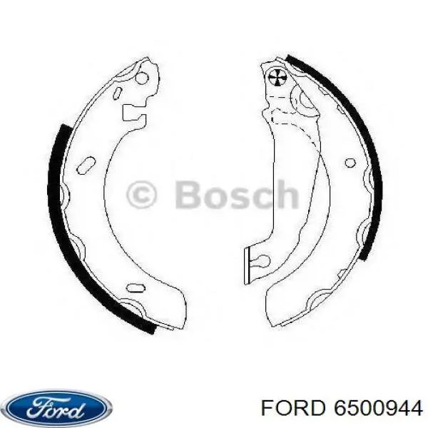 Задние барабанные колодки 6500944 Ford