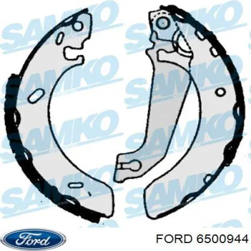 6500944 Ford Барабанные тормозные колодки