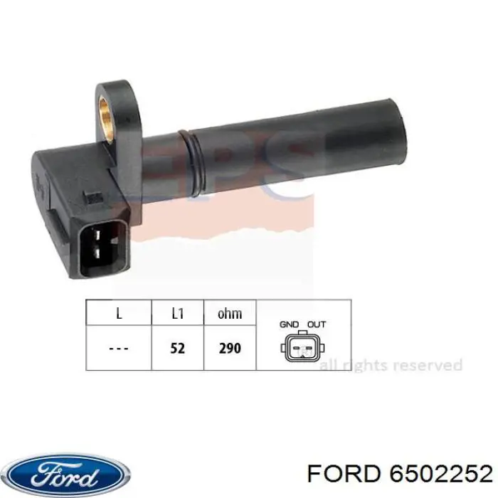 6502252 Ford датчик коленвала